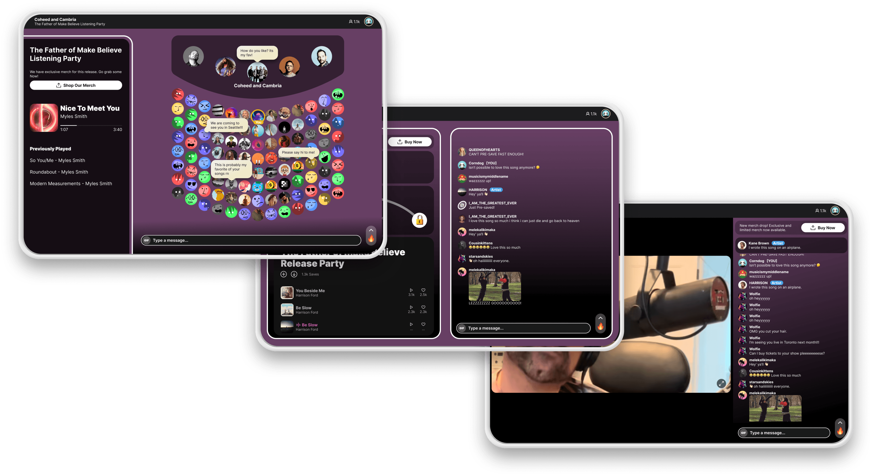Mellomanic event experience on desktop